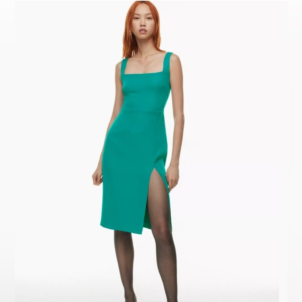Babaton 90s Slip Dress in Emerald Green